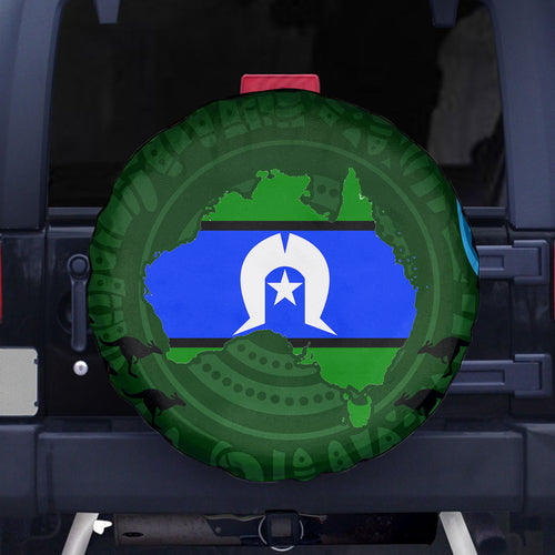 Torest Trait Islands Mix Aboriginal Pattern Spare Tire Cover