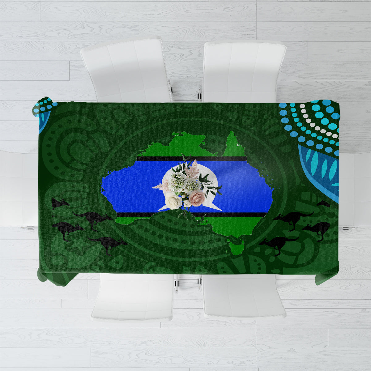 Torest Trait Islands Mix Aboriginal Pattern Tablecloth