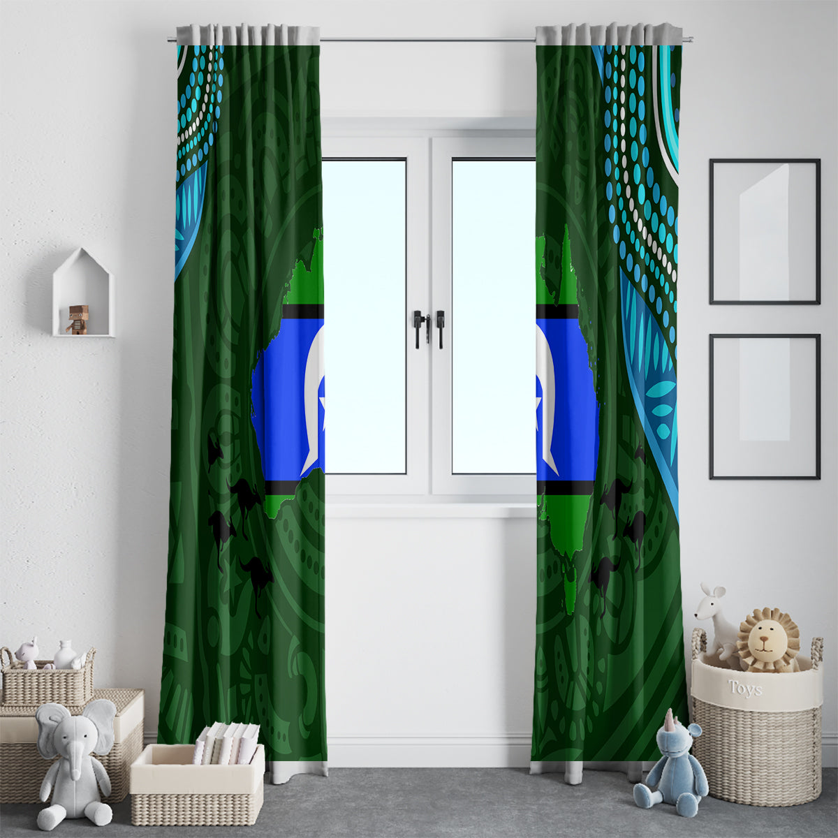 Torest Trait Islands Mix Aboriginal Pattern Window Curtain