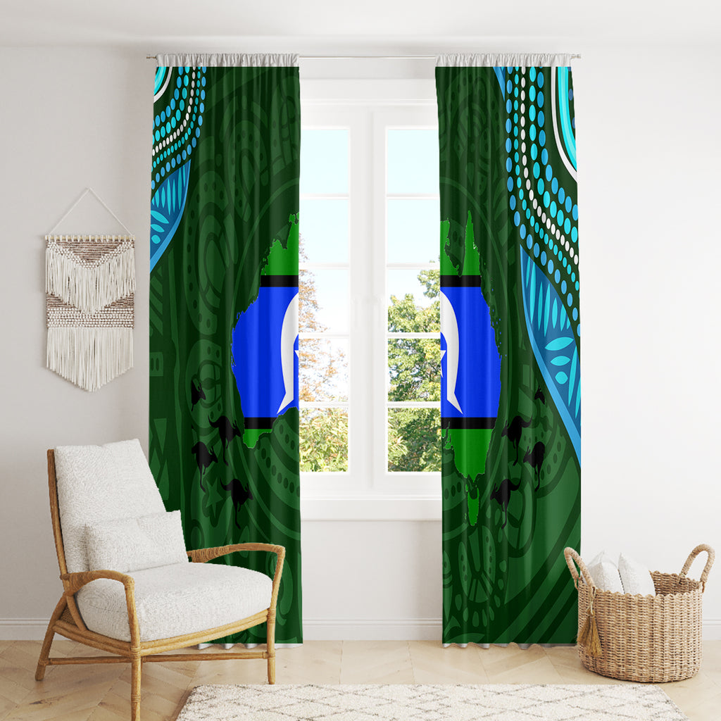 Torest Trait Islands Mix Aboriginal Pattern Window Curtain