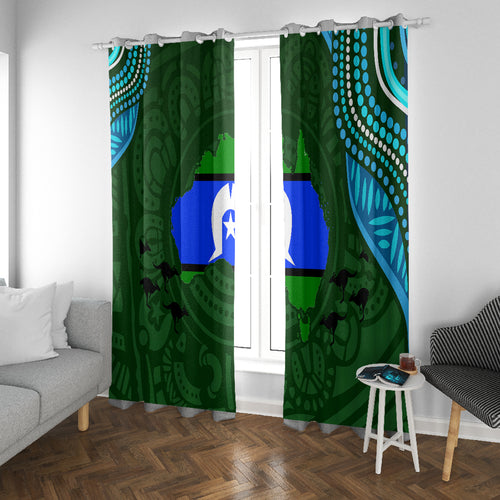 Torest Trait Islands Mix Aboriginal Pattern Window Curtain