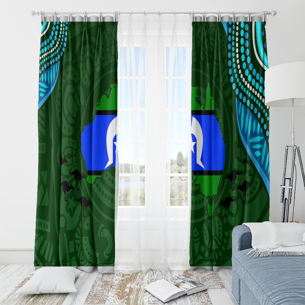Torest Trait Islands Mix Aboriginal Pattern Window Curtain