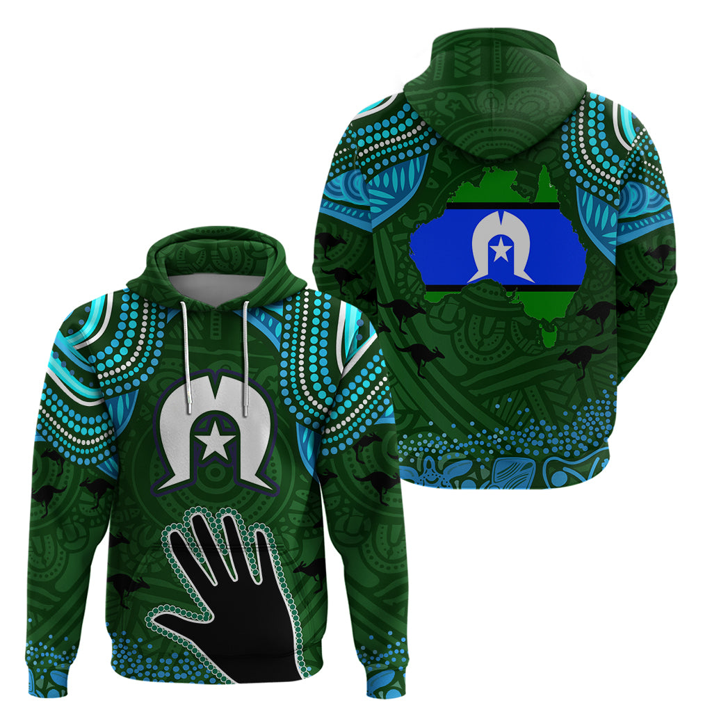 Torest Trait Islands Mix Aboriginal Pattern Zip Hoodie