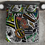 Aboriginal Lizzard Pattern Dot Art Bedding Set