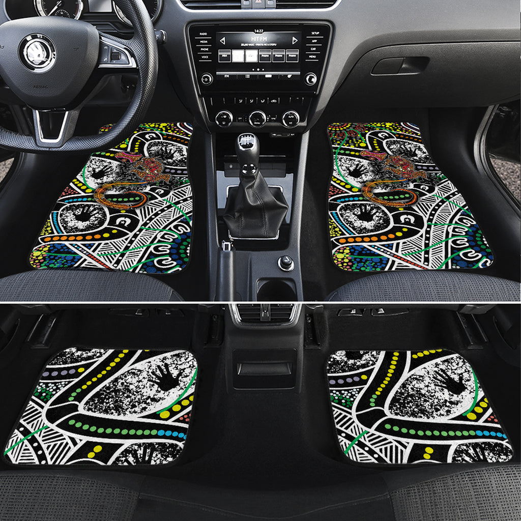 Aboriginal Lizzard Pattern Dot Art Car Mats