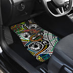 Aboriginal Lizzard Pattern Dot Art Car Mats