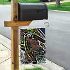 Aboriginal Lizzard Pattern Dot Art Garden Flag