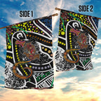 Aboriginal Lizzard Pattern Dot Art Garden Flag