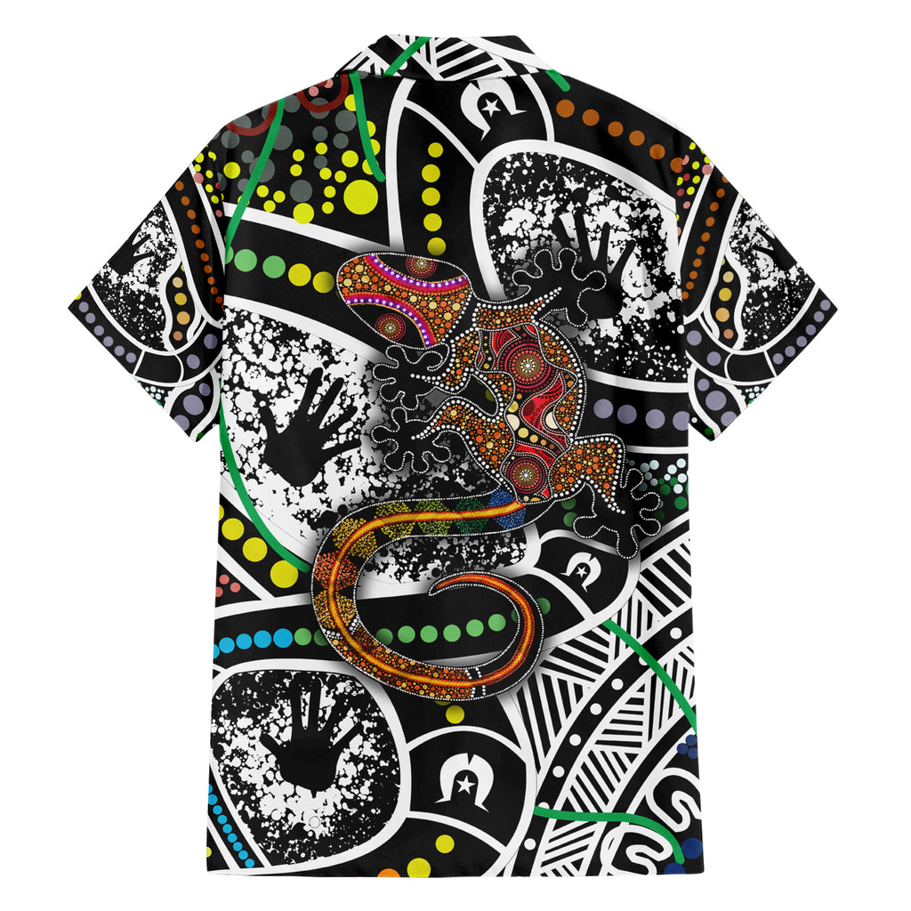 Aboriginal Lizzard Pattern Dot Art Hawaiian Shirt