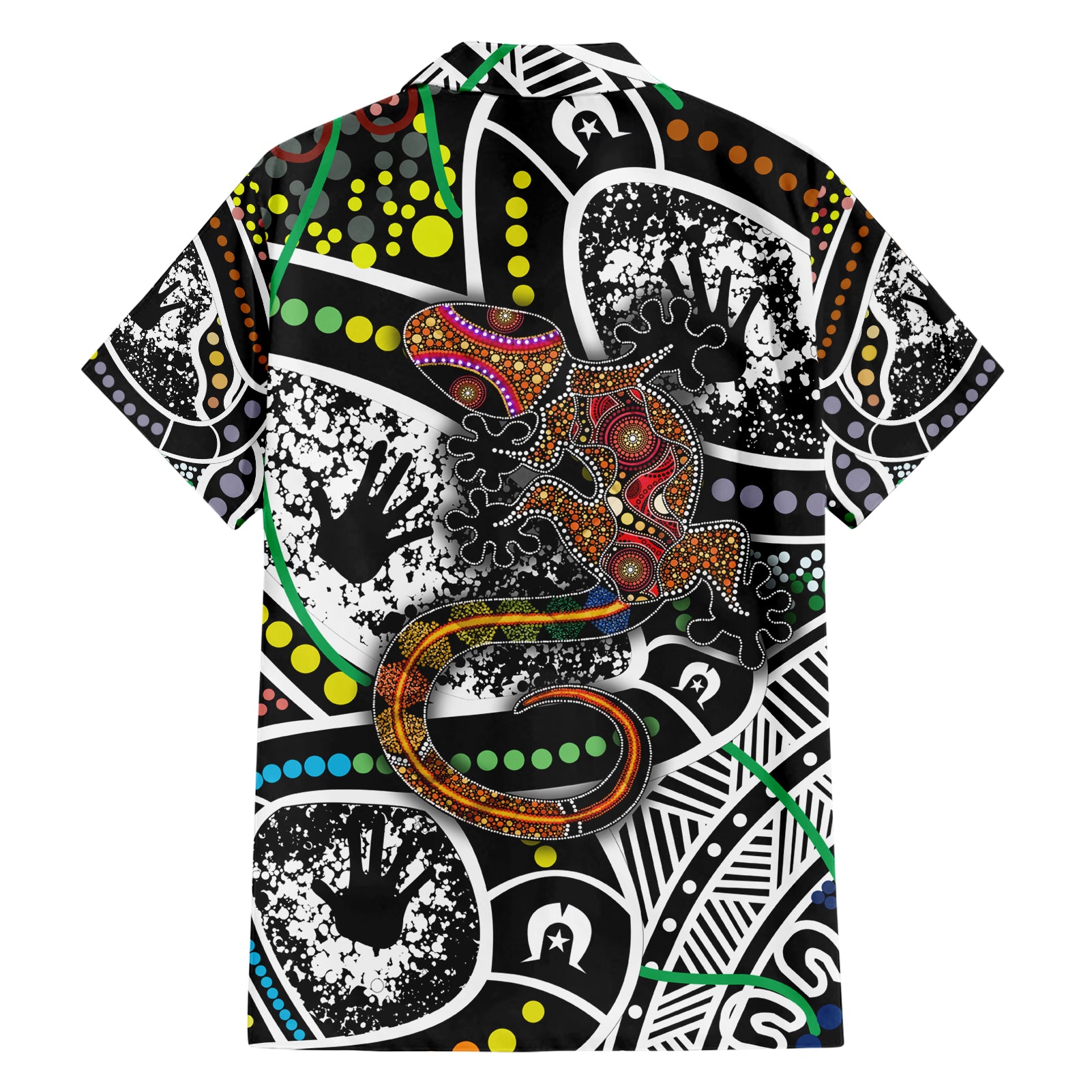 Aboriginal Lizzard Pattern Dot Art Hawaiian Shirt