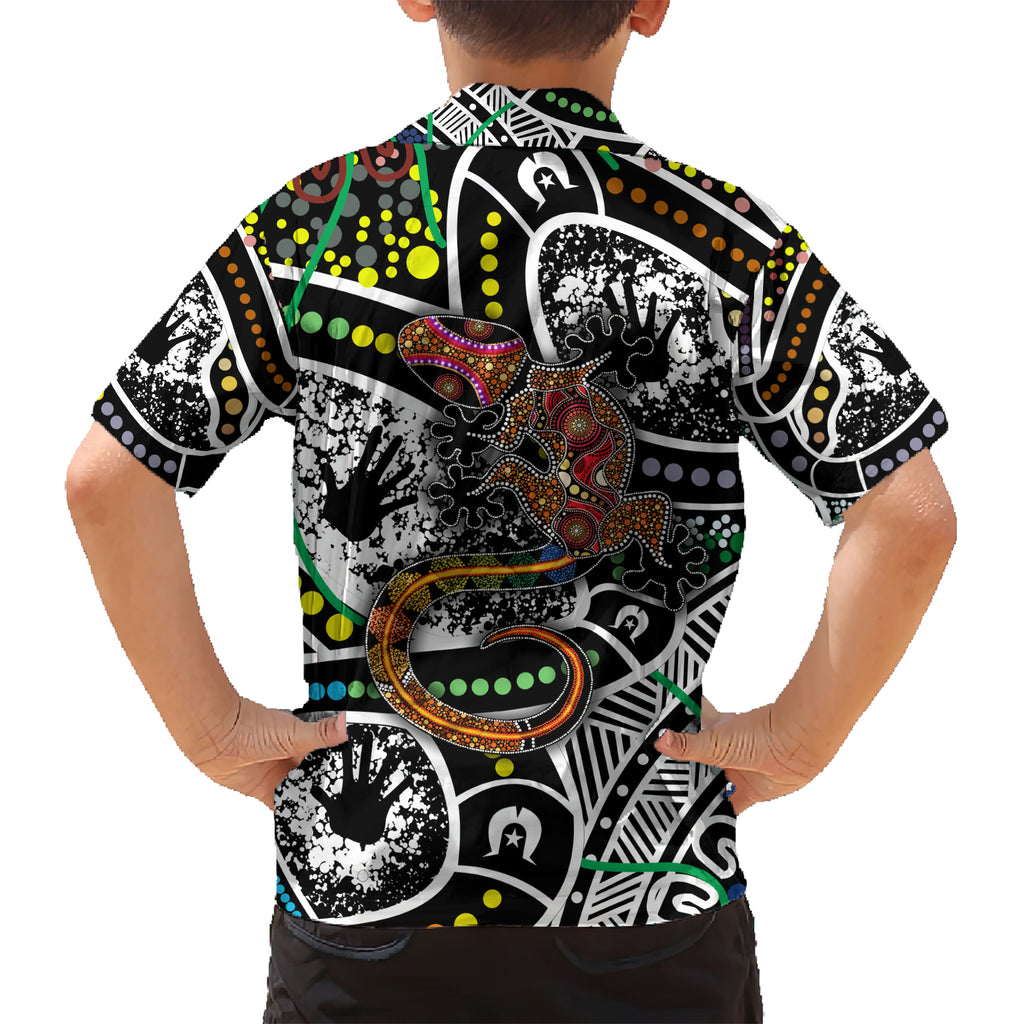 Aboriginal Lizzard Pattern Dot Art Hawaiian Shirt