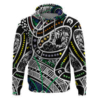 Aboriginal Lizzard Pattern Dot Art Hoodie