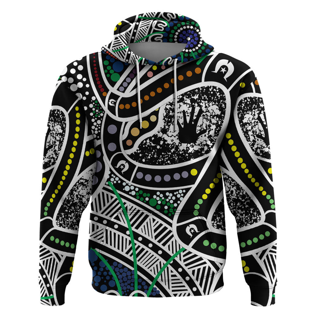 Aboriginal Lizzard Pattern Dot Art Hoodie