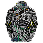 Aboriginal Lizzard Pattern Dot Art Hoodie