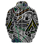 Aboriginal Lizzard Pattern Dot Art Hoodie