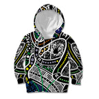 Aboriginal Lizzard Pattern Dot Art Kid Hoodie