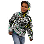 Aboriginal Lizzard Pattern Dot Art Kid Hoodie