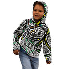 Aboriginal Lizzard Pattern Dot Art Kid Hoodie