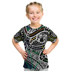 Aboriginal Lizzard Pattern Dot Art Kid T Shirt