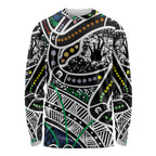 Aboriginal Lizzard Pattern Dot Art Long Sleeve Shirt