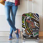 Aboriginal Lizzard Pattern Dot Art Luggage Cover