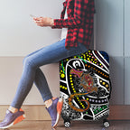Aboriginal Lizzard Pattern Dot Art Luggage Cover