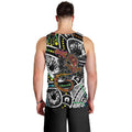 Aboriginal Lizzard Pattern Dot Art Men Tank Top