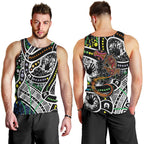 Aboriginal Lizzard Pattern Dot Art Men Tank Top