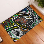 Aboriginal Lizzard Pattern Dot Art Rubber Doormat
