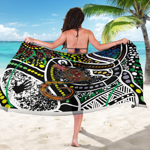 Aboriginal Lizzard Pattern Dot Art Sarong