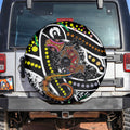 Aboriginal Lizzard Pattern Dot Art Spare Tire Cover