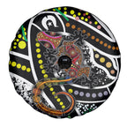 Aboriginal Lizzard Pattern Dot Art Spare Tire Cover