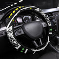 Aboriginal Lizzard Pattern Dot Art Steering Wheel Cover