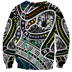 Aboriginal Lizzard Pattern Dot Art Sweatshirt