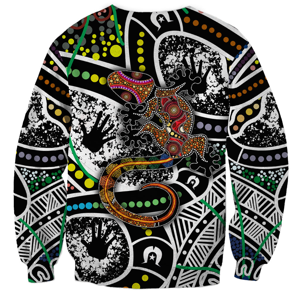 Aboriginal Lizzard Pattern Dot Art Sweatshirt