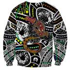 Aboriginal Lizzard Pattern Dot Art Sweatshirt