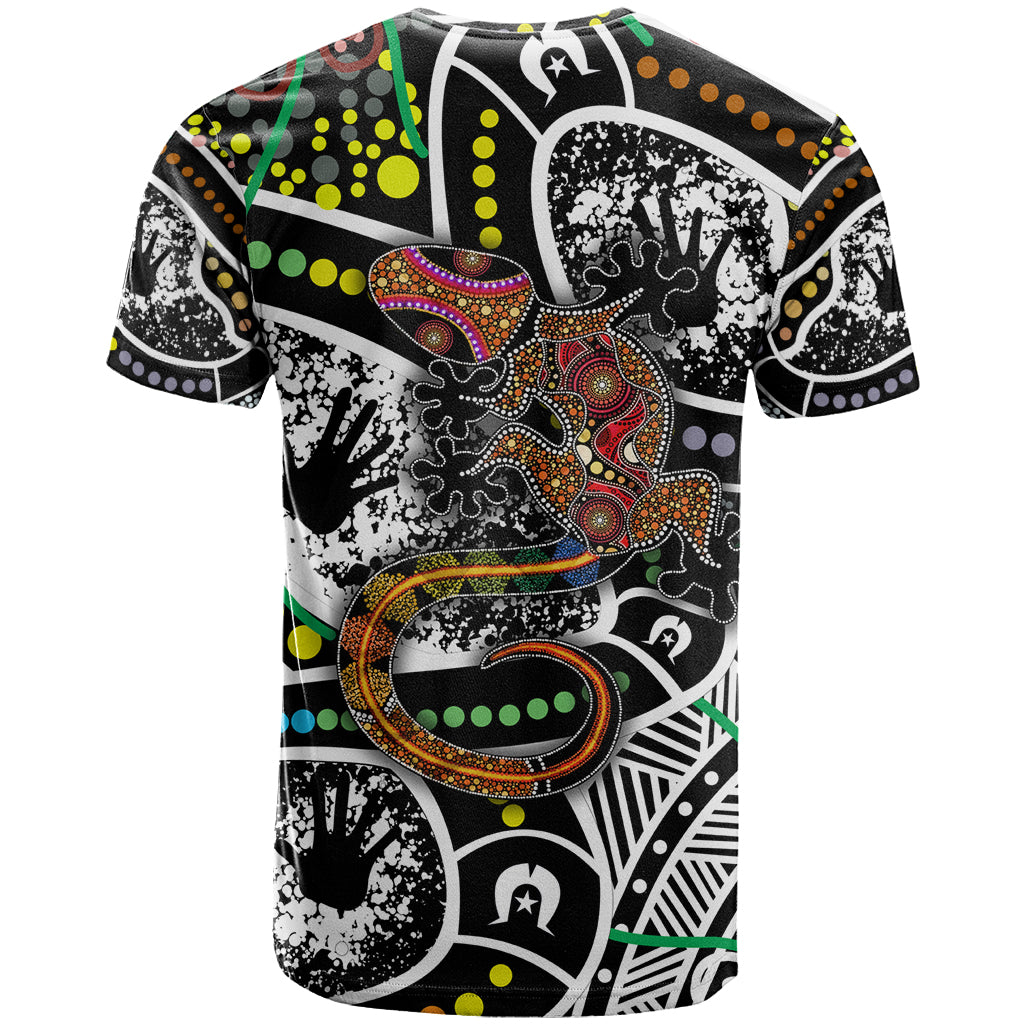 Aboriginal Lizzard Pattern Dot Art T Shirt