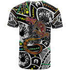 Aboriginal Lizzard Pattern Dot Art T Shirt