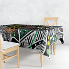 Aboriginal Lizzard Pattern Dot Art Tablecloth