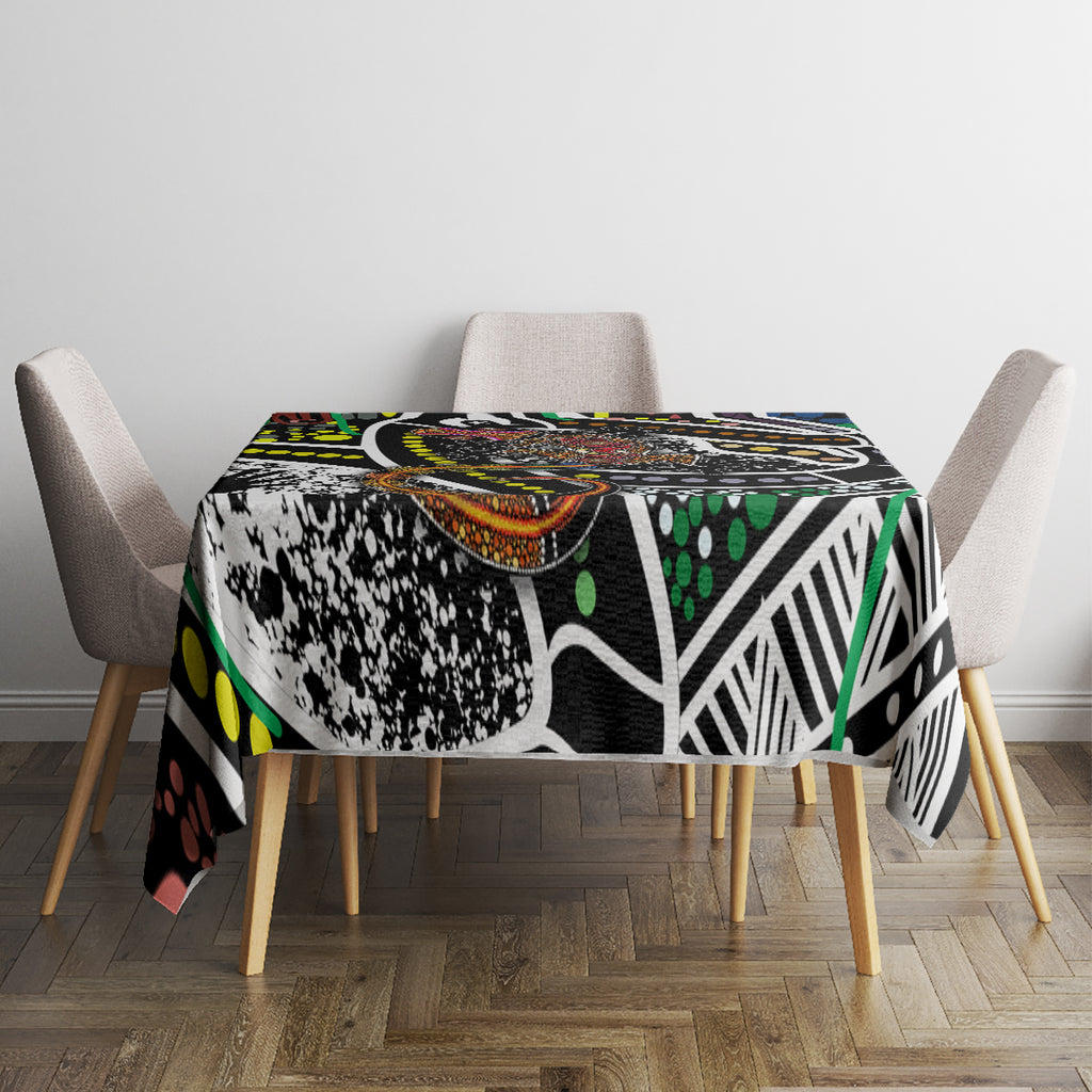 Aboriginal Lizzard Pattern Dot Art Tablecloth