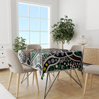Aboriginal Lizzard Pattern Dot Art Tablecloth