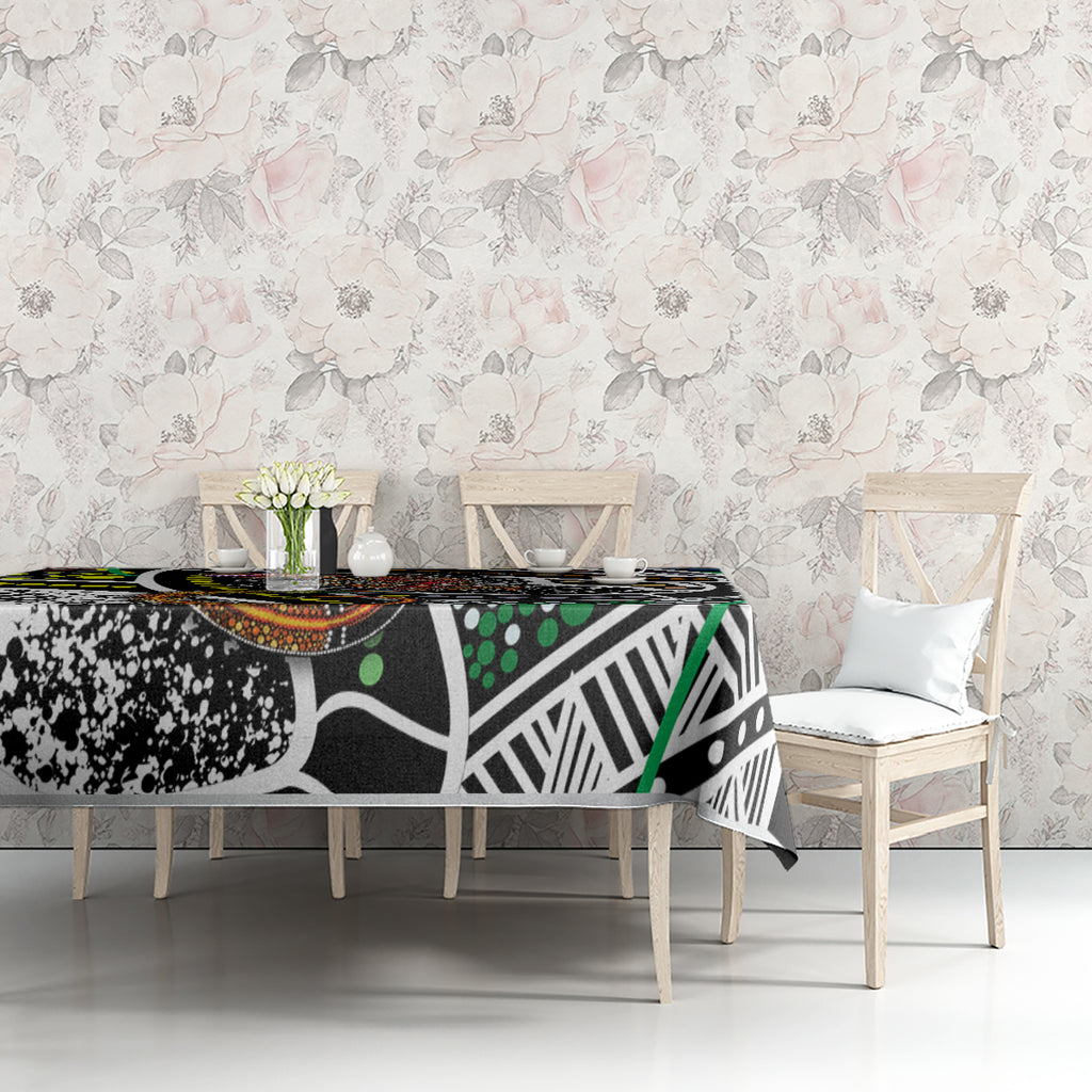 Aboriginal Lizzard Pattern Dot Art Tablecloth