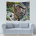 Aboriginal Lizzard Pattern Dot Art Tapestry