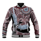 Aboriginal Pattern Bird Baseball Jacket