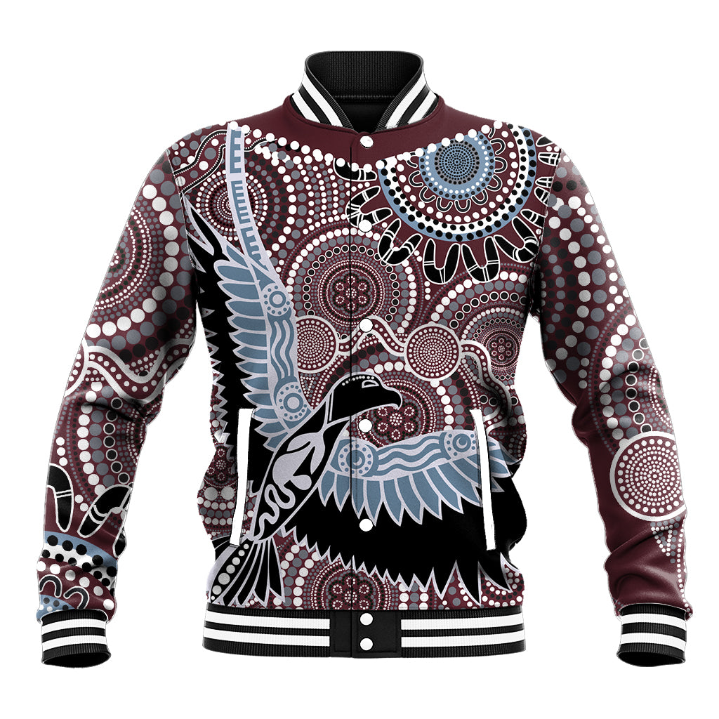Aboriginal Pattern Bird Baseball Jacket