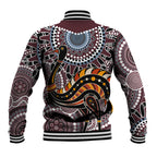 Aboriginal Pattern Bird Baseball Jacket
