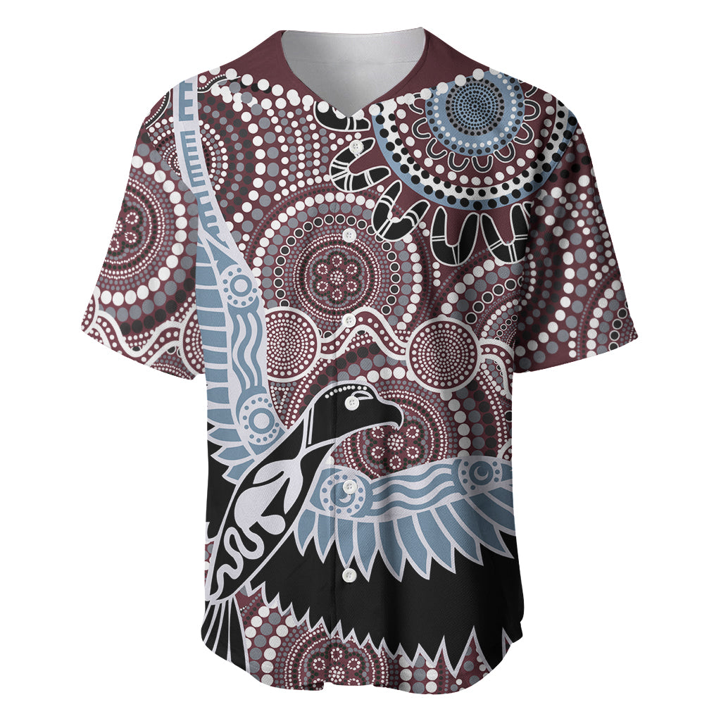 Aboriginal Pattern Bird Baseball Jersey