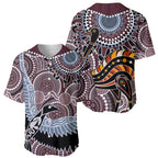 Aboriginal Pattern Bird Baseball Jersey