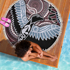 Aboriginal Pattern Bird Beach Blanket