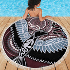 Aboriginal Pattern Bird Beach Blanket